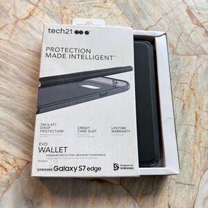 Tech21 Evo Wallet Case for Samsung Galaxy S7 Edge Black Drop Protection